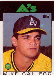 1986 Topps Baseball Cards      304     Mike Gallego RC
